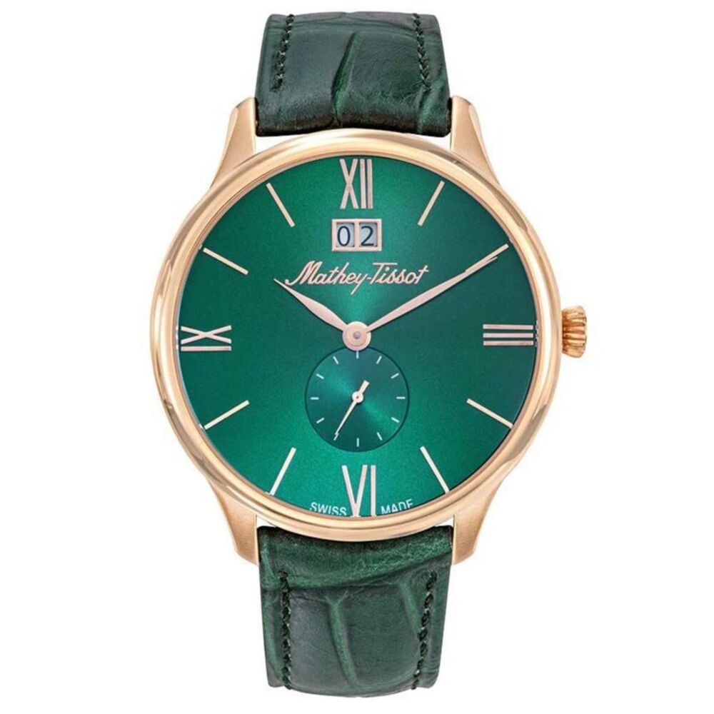 Tissot Men's Edmond Green Dial Watch - H1886QPV